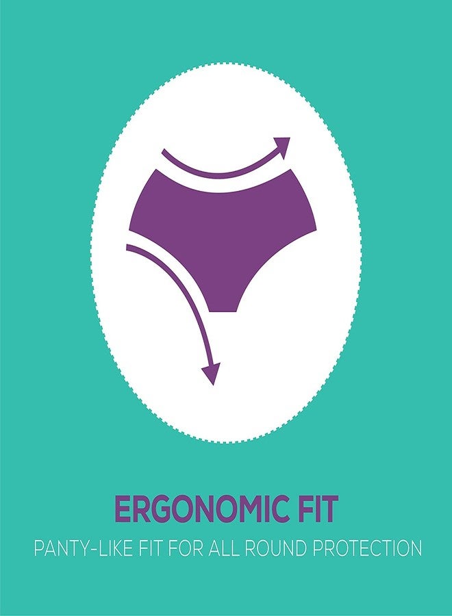 Evereve Ultra Absorbent, Heavy Flow Disposable Period Panties for Sanitary 360 Degree Protection Size - L-XL (10 Panties) - Image 4